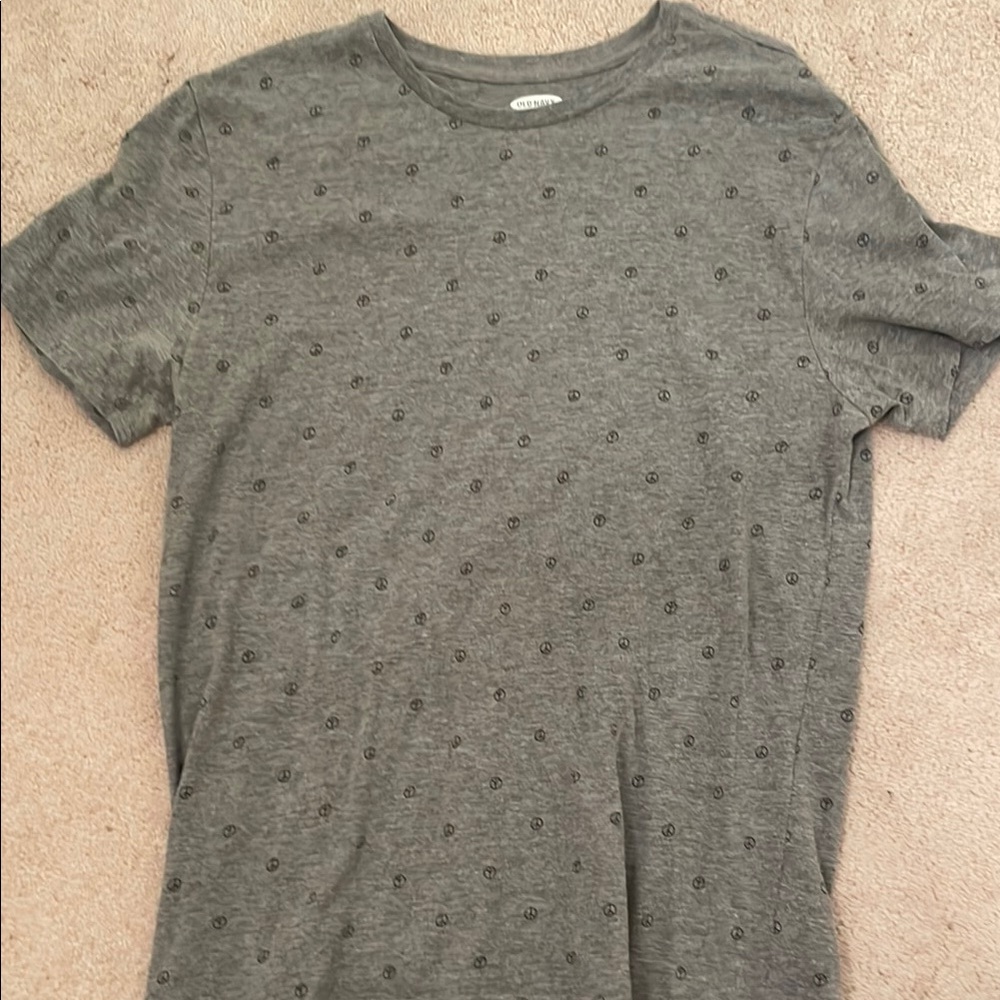 Old navy Gray peace sign Men's Shirt